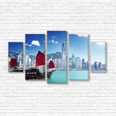 модульные картины Панорама Сингапура