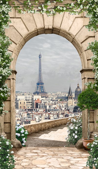 фотообои Французская арка фреска