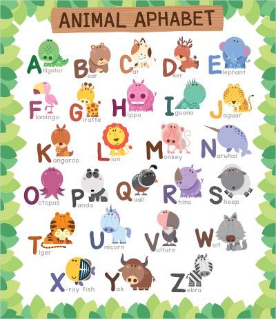 постеры Алфавит с животными