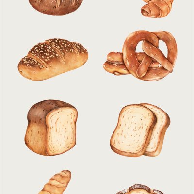 постеры Хлеб и булки