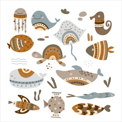 постеры Морские малыши