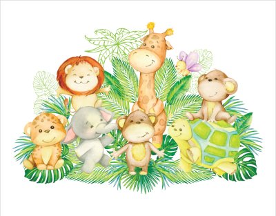 постеры Тропические малыши