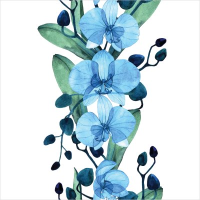 постеры Голубая орхидея