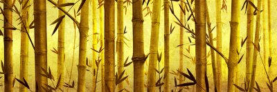 фотообои Желтый бамбук
