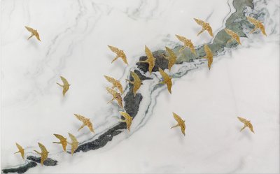 фотообои Золотые птицы