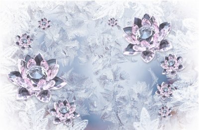фотообои Алмазные цветы